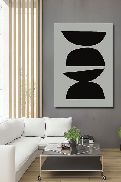 Teona Ahşap Minimalist Geometric Abstract Lemn MDF Dreptunghi Decorativ Acasă, Locul de Muncă Pictură de perete