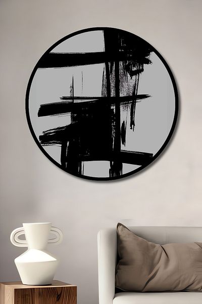 Teona Ahşap Acasa rotunda din lemn MDF decorativ expresionist abstract, pictura pe perete la locul de munca