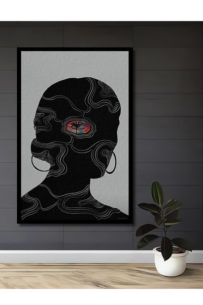 Teona Ahşap Călătorie mentală Decorativă Lemn MDF Dreptunghi Acasă, Locul de muncă Pictură murală