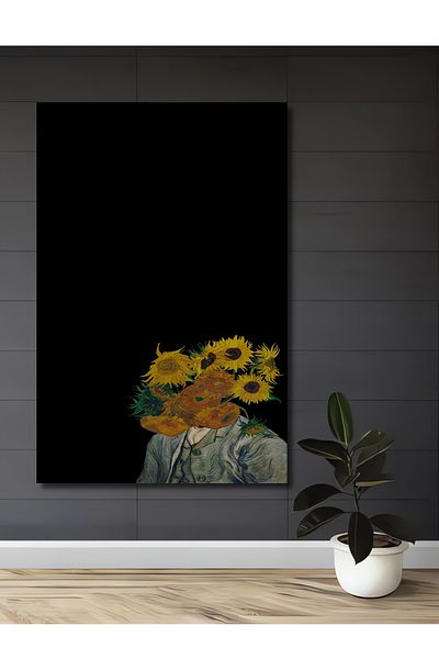 Teona Ahşap Van Gogh Floarea Soarelui Decorativ Lemn MDF Dreptunghi Acasă, Locul de Muncă Pictură Perete