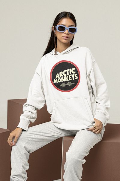 SEVBANO Arctic Monkeys Music Band Printed Unisex Oversize Hoodie