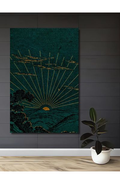 Teona Ahşap Sunset Sparkle Decorativ Lemn MDF Dreptunghi Acasă, Locul de Muncă Pictură Perete