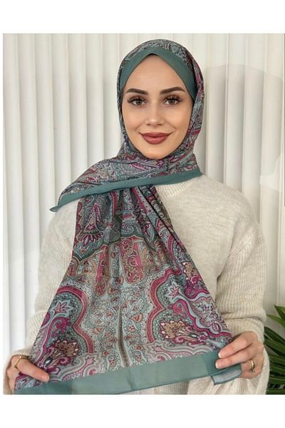 Misa Ethnic Pattern Voile Shawl