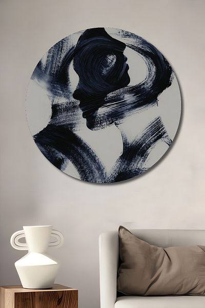 Teona Ahşap Abstract Love Decorativ Lemn MDF Rotund Acasă, Locul de Muncă Pictură Perete