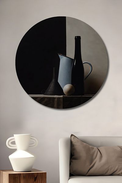 Teona Ahşap Minimalist Fixed Life Lemn MDF Rotund Decorativ Acasă, Locul de Muncă Pictură de perete
