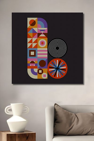 Teona Ahşap Modele geometrice moderne Decorative din lemn MDF dreptunghiular pentru pictura de perete acasa, loc de munca