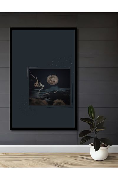 Teona Ahşap Norii la lumina lunii Lemn MDF dreptunghiular decorativ pentru casa, locul de munca pictura pe perete