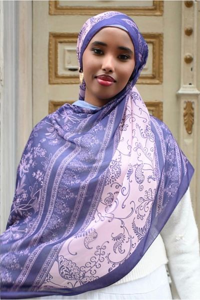 Misa Ethnic Pattern Voile Shawl