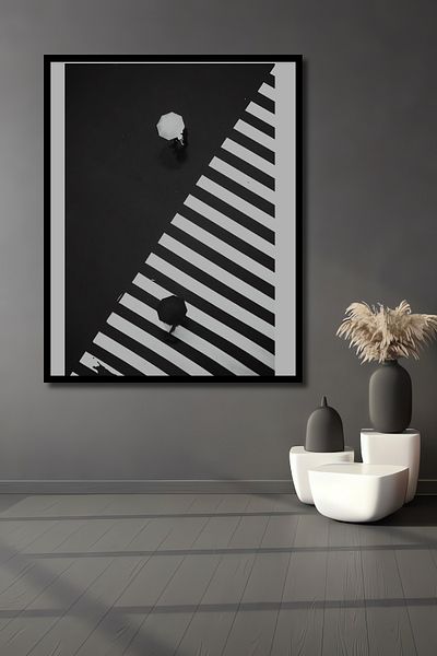 Teona Ahşap Pentru Umbrelă Abstract Walking Decorativ Lemn MDF Dreptunghi Acasă, Locul de Muncă Pictură de perete