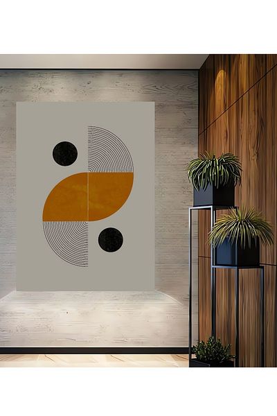 Teona Ahşap Modern Geometric Minimalist Decorativ Lemn MDF Dreptunghi Acasă, Locul de Muncă Pictură Perete