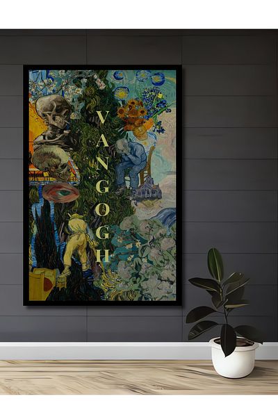 Teona Ahşap Van Gogh Artă Abstractă Lemn MDF Dreptunghi Decorativ Acasă, Locul de Muncă Pictură de perete