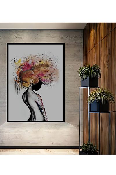 Teona Ahşap Artă abstractă inspirație decorativă din lemn MDF dreptunghiular pentru pictură murală acasă, la locul de muncă