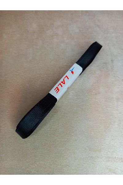 yörük tuhafiye 10 Meters Black Grosgrain Ribbon - 1 cm a Ball
