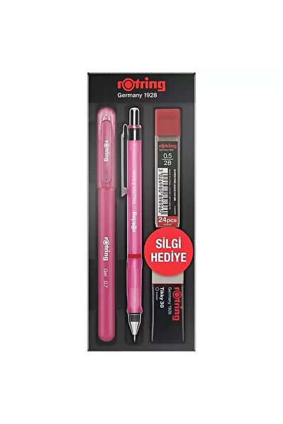 Rotring طقم جل مدرسي وردي مقاس 0.5 مم من Visuclick