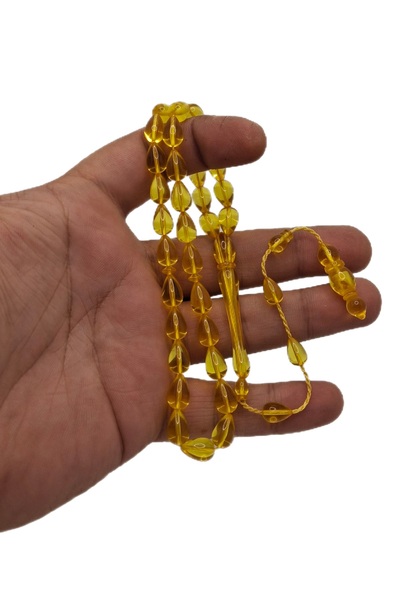 Han Ticarethane Жълти сълзи, модел на прах, кехлибарени молитвени мъниста