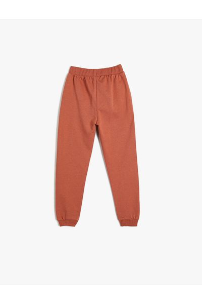 Koton Basic Jogger Sweatpants Δέσιμο τσέπης Βαμβακερό στη μέση