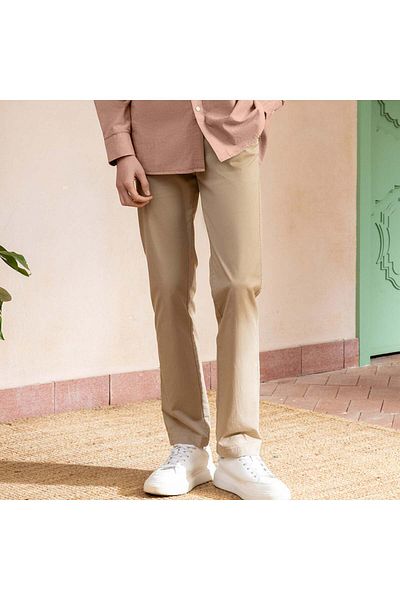 Giordano Men's Low Rise Khaki Pants
