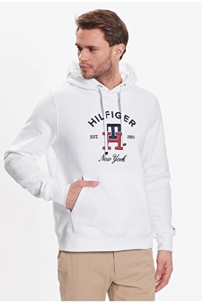 Tommy Hilfiger Th Monogram Embroidery Hooded Sweatshirt