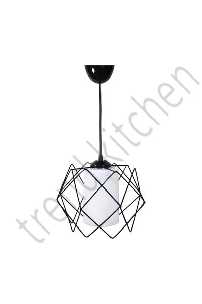 Trend Kitchen Trend White Glass One Mutfak, Antre, Koridor, Oturma Odası, Salon Sarkıt Avize