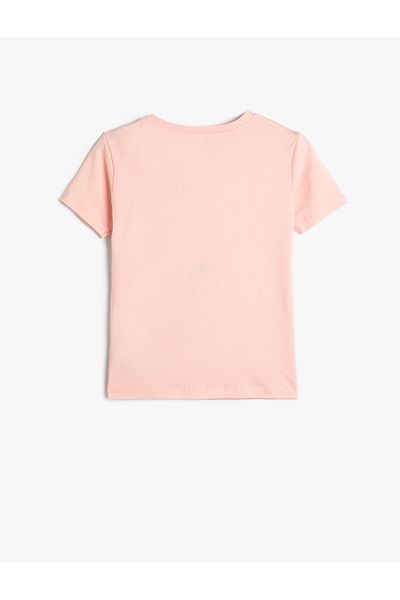 Koton Cotton Short Sleeve Ice Cream Print Crew Neck T-Shirt