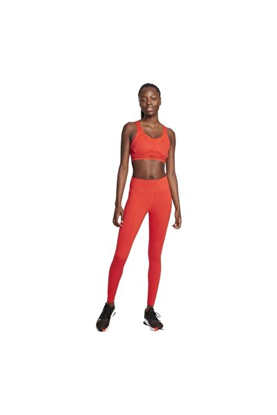 Nike Dri-fit One Mid-rise Training Kadın Tayt - Kırmızı-dd0252-673