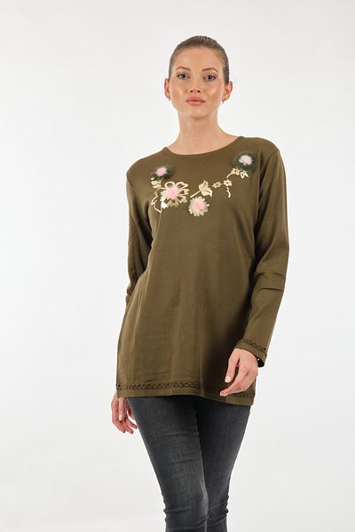 Two Mail Twomail Oversize Embroidered Women's Knitwear - Comfortable and Stylish