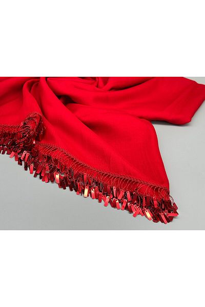 Tuba Full Handcrafted Embroidered Writing Scarf
