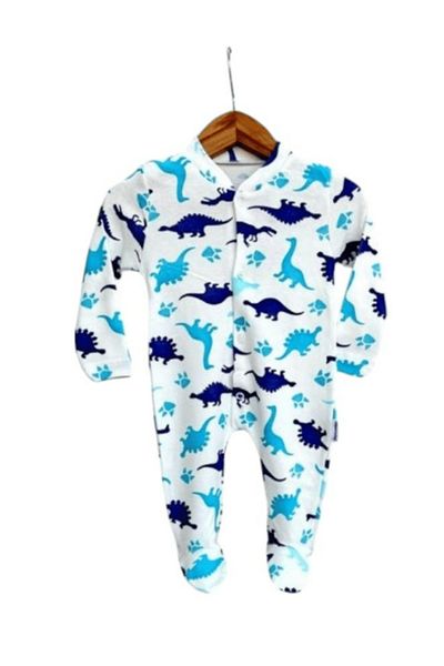 BEREKET BABY 0-6 Months Baby Romper - Cotton, Long Sleeve, Snap Fastener Bereket Baby