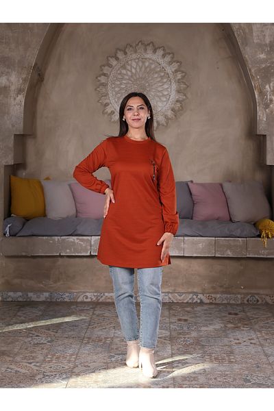 Fazilet Aslan Two Thread Tunic with Chest Accessory Detail