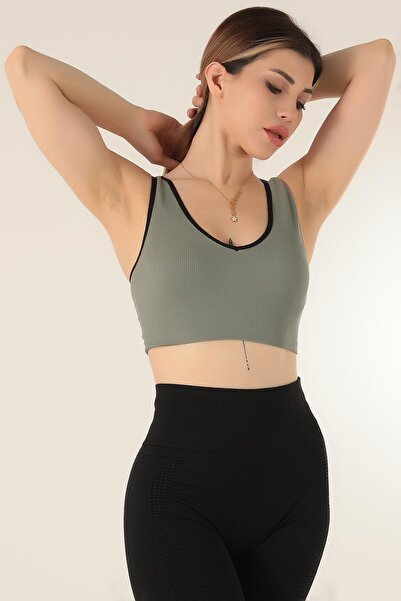 Doremi Безшовний бюстгальтер з V-подібним вирізом, еластичними бретелями та вставками