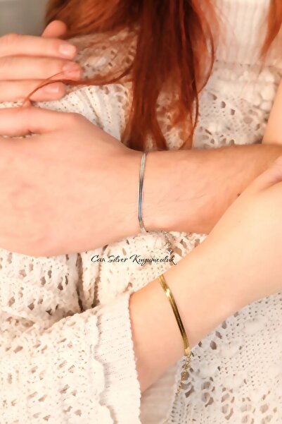 CAN SİLVER Çift Bileklik | 925 Ayar Gümüş Bileklik