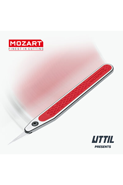 UTTIL Mozart Blades P2A Slim Hassas Kesim Bıçağı, Kretuar, Hobi Maket Bıçağı