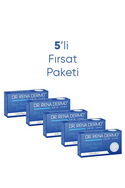 Dr.Rena Dermo Zinc Oxide Soap (50 g) X 5Pcs
