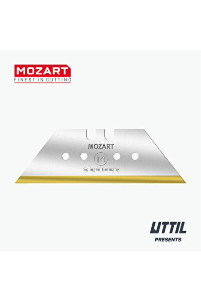 UTTIL Mozart Blades 90975.065 Ekstra Sert ve Keskin TiN kaplamalı 60 mm Trape...