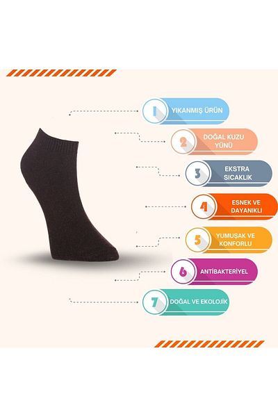 Diba Set of 6 Wool Booties Women's Socks