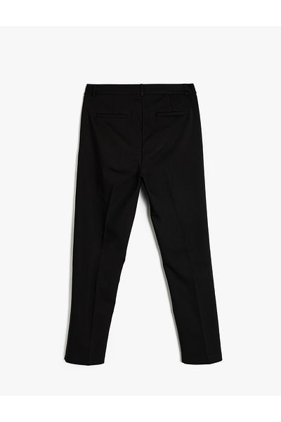 Koton Slim Fit Pocketed Cigarette Fit Fabric Trousers