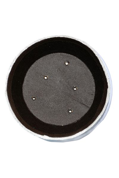 şahinbak Burgundy Cross Yellow - Classic Sultan Black Tufted, Imam Yellow (S034)