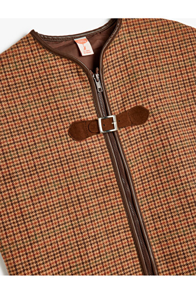 Koton Елек от изкуствена кожа с детайлно затваряне с цип