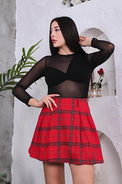 ZEYWEAR Pleated College Skirt
