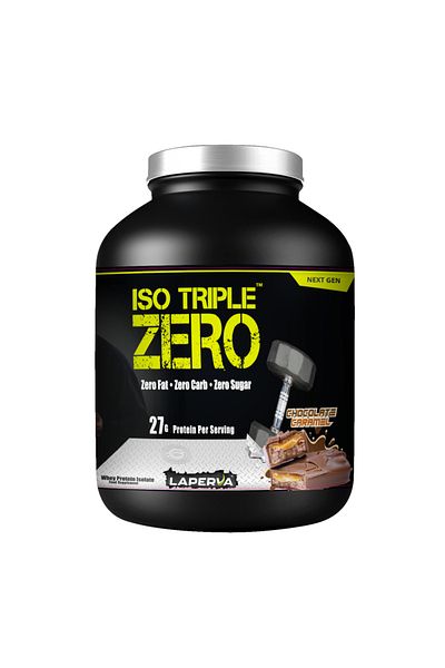 Laperva Iso Triple Zero Next Generation Whey Protein, Chocolate Caramel, 4 LB