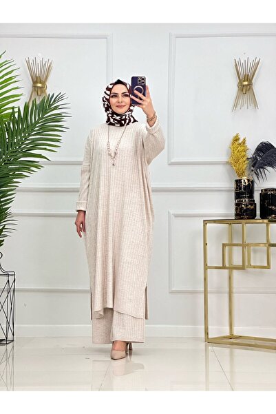 VALENS BOUTİQUE Set de două piese pentru abaya, cu tunica lungă și pantaloni ...