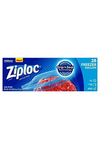 ziploc Çift Kilitli Buzdolabı Poşeti 28 Adet