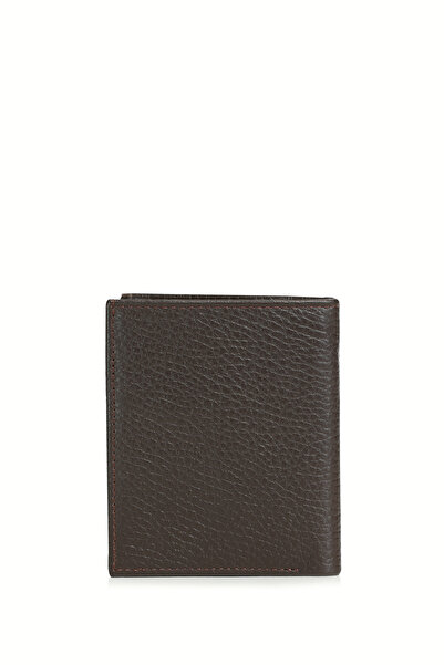 Lufian Ανδρική δερμάτινη θήκη κάρτας Jack καφέ