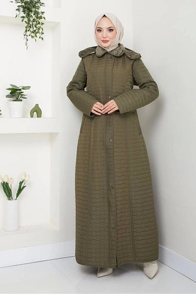 Nevayla Moda Παλτό πλήρους μήκους με γούνα εσωτερικά