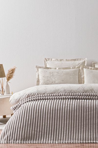 Puffy Wellsoft Single Sova Blanket - Mink
