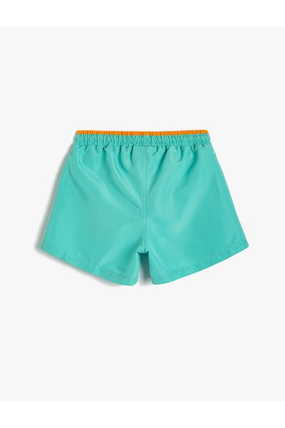 Koton Basic-Badeshorts mit gebundener Taille