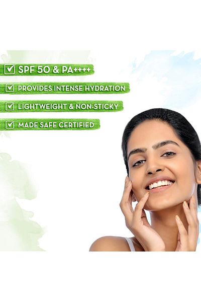 Mamaearth HydraGel Indian Sunscreen Sun Protection, 50 gm
