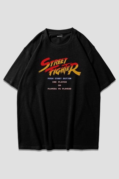 ZOKAWEAR تي شيرت للجنسين مقاس كبير من Street Fighter