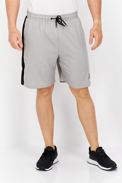 RBX Men Sportswear Fit Training Shorts, Light Grey