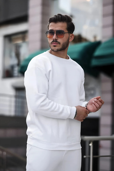 BayBayan Ανδρική φόρμα με λάστιχο με λαιμόκοψη